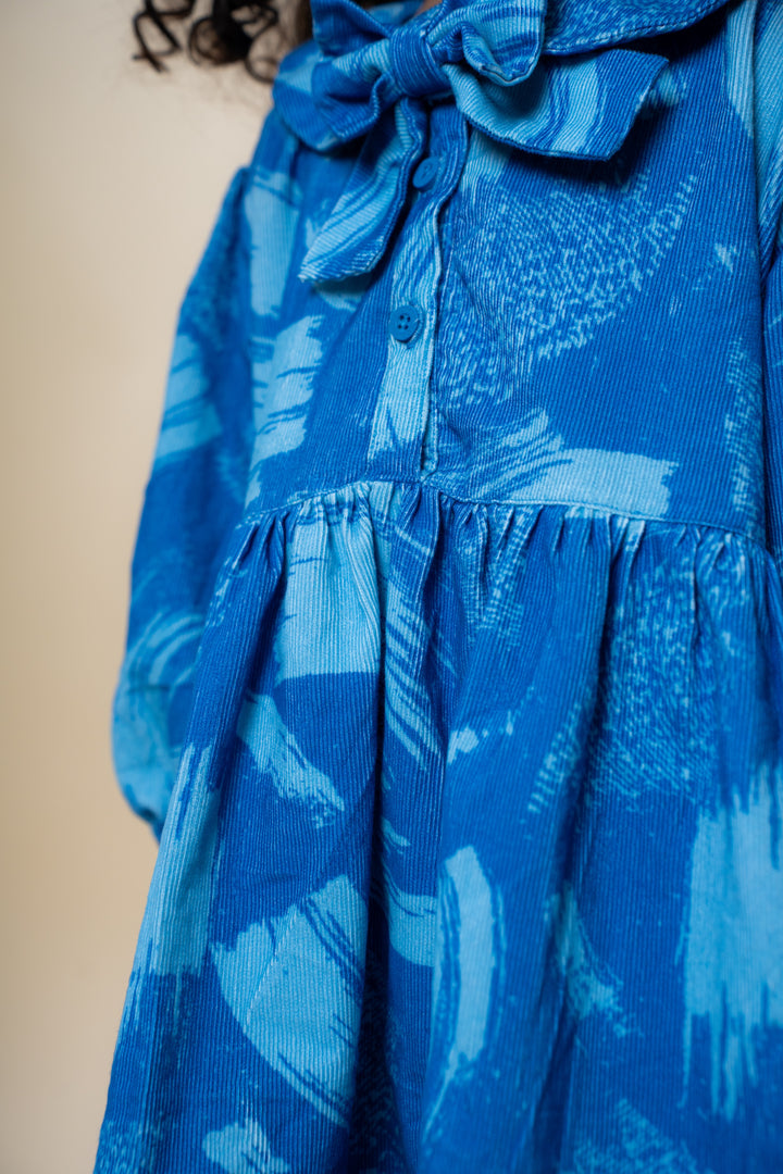 Blue Strokes Dress