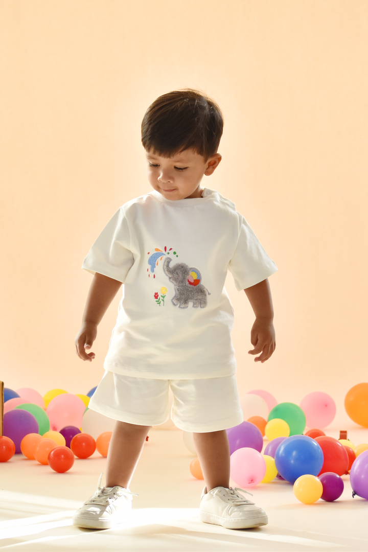 Holi Splash of Joy - Elephant Snuggle Set (Toy & Sack Bag included)