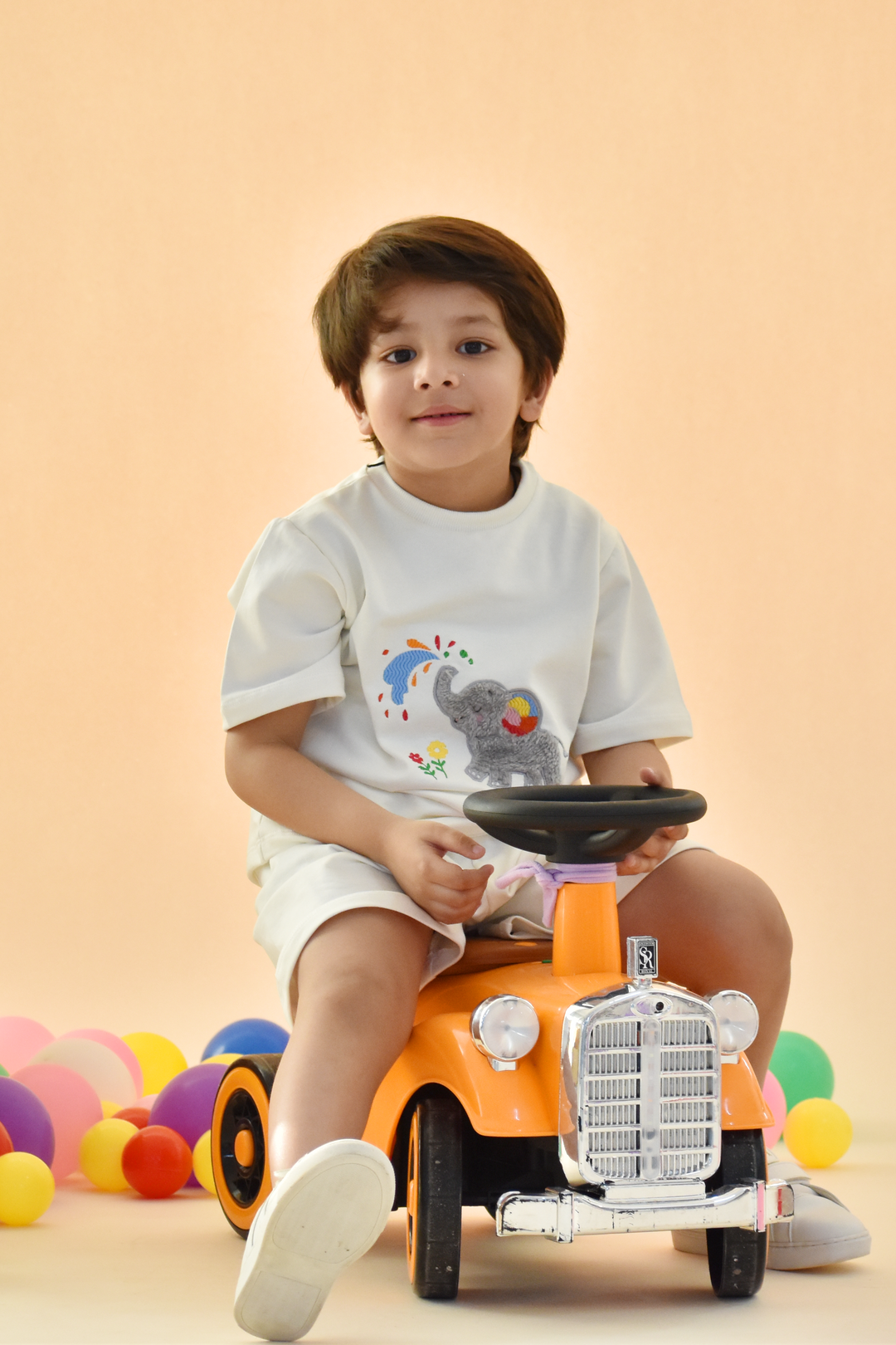 Holi Splash of Joy - Elephant Snuggle Set (Toy & Sack Bag included)