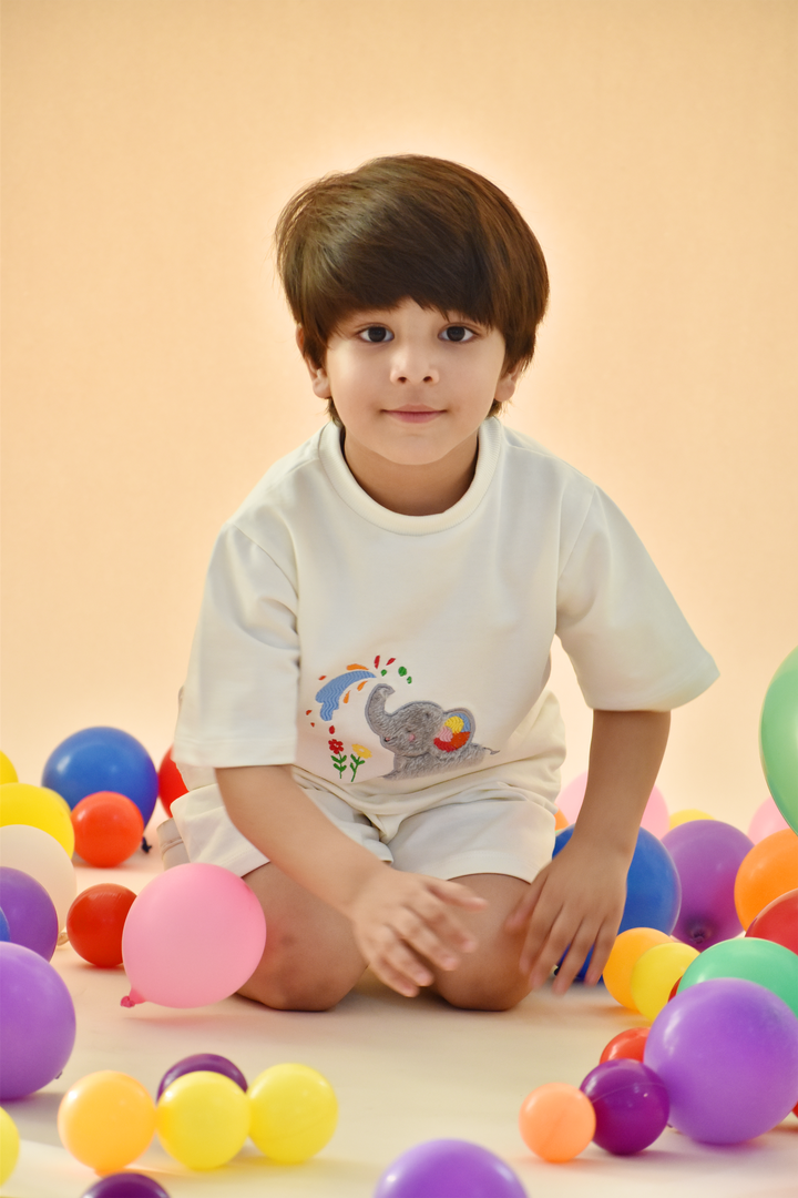 Holi Splash of Joy - Elephant Snuggle Set (Toy & Sack Bag included)