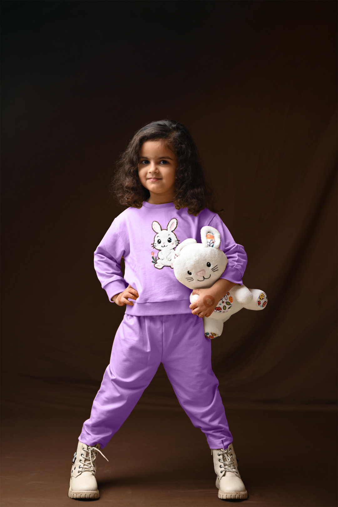 Bunny Hop Rabbit Snuggle Set - Lavender (Toy included)