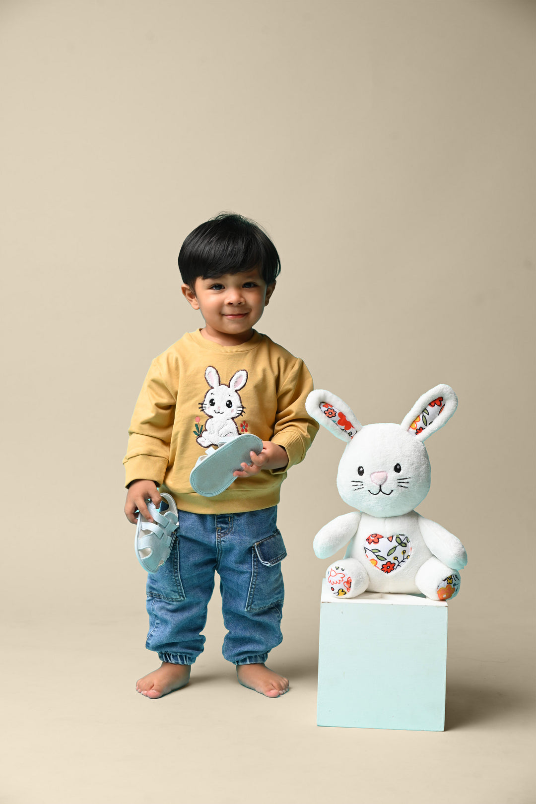 Bunny Hop Rabbit Snuggle Set (Toy included)