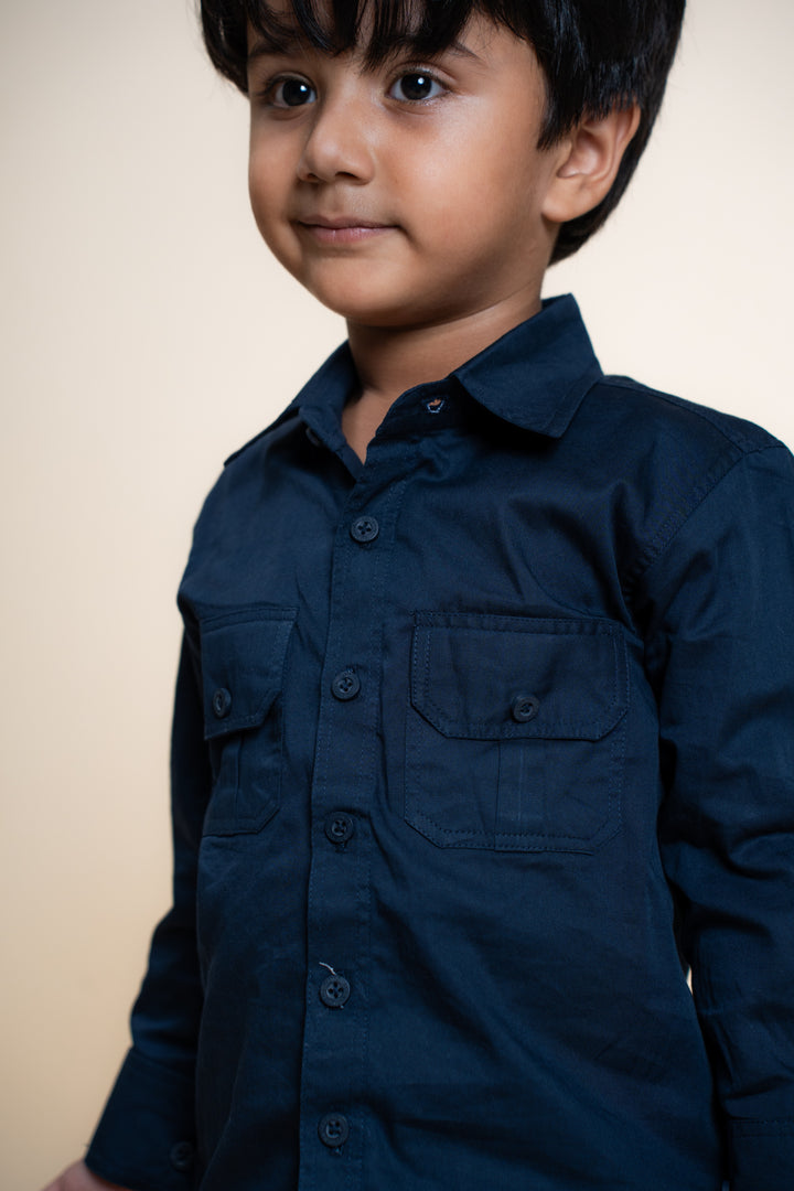 Explorer Cargo Shirt - Navy