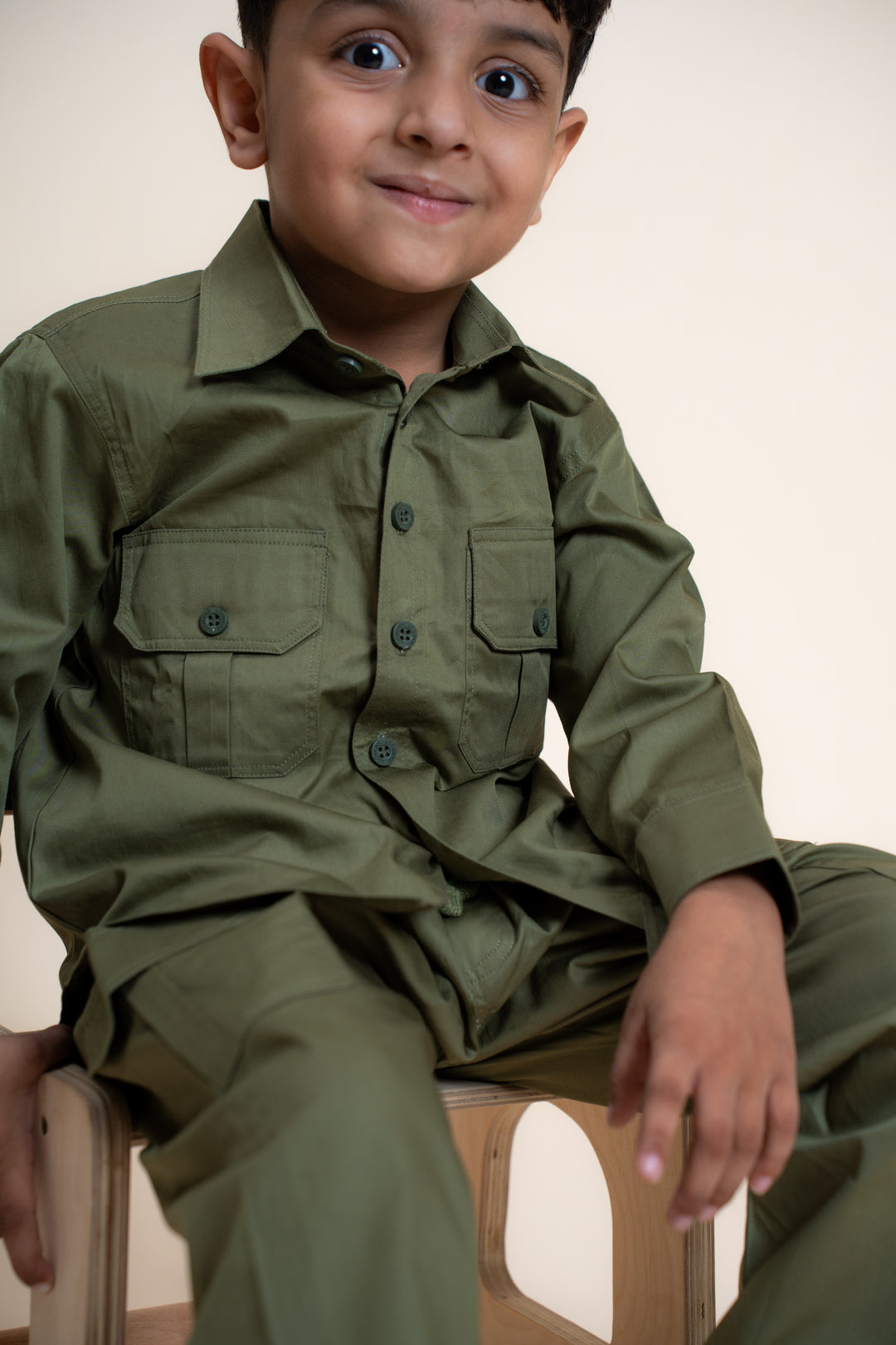 Explorer Cargo Shirt - Olive Green