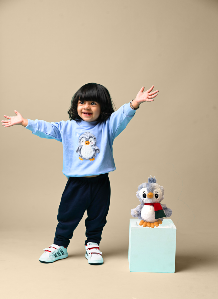 Frosty Hugs Penguin Snuggle Set (Toy included)