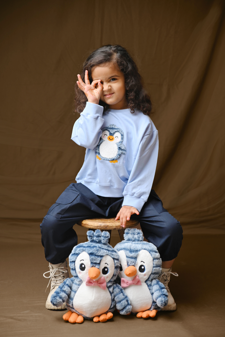 Frosty Hugs Penguin Snuggle Set (Toy included)