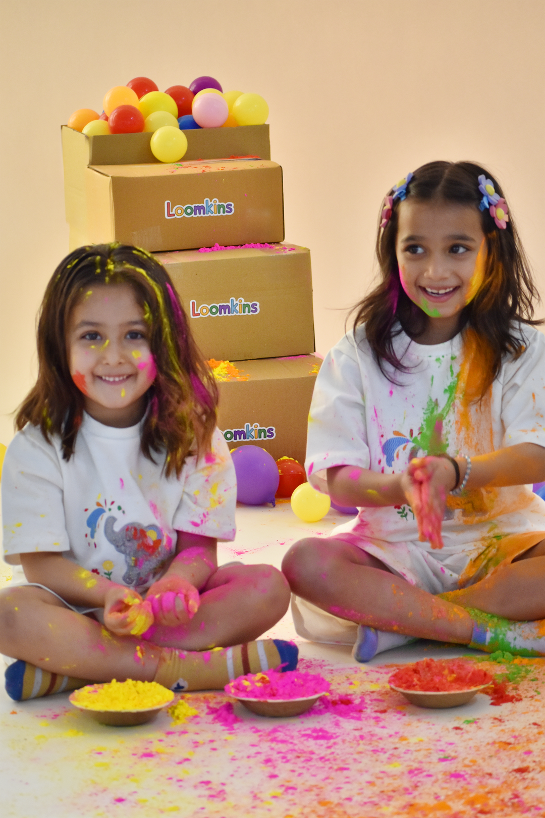 Holi Splash of Joy - Elephant Snuggle Set (Toy & Sack Bag included)