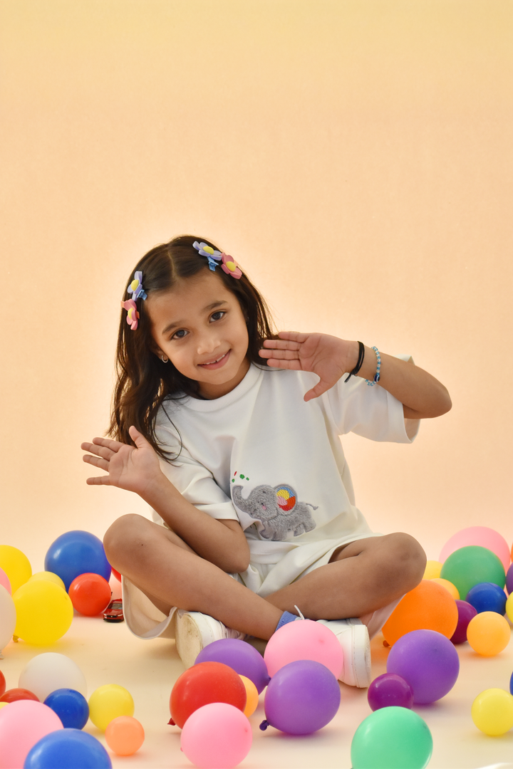 Holi Splash of Joy - Elephant Snuggle Set (Toy & Sack Bag included)