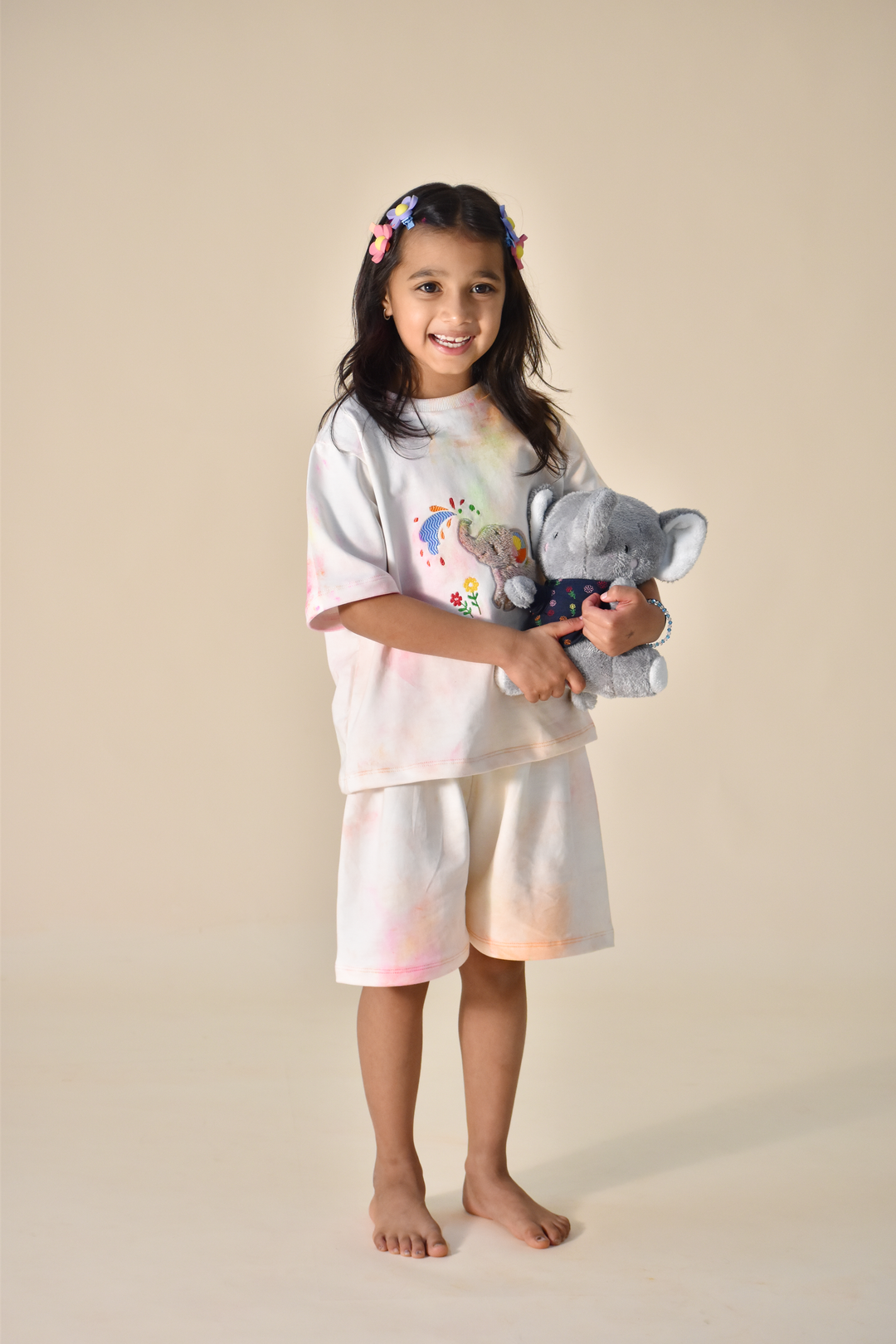 Holi Splash of Joy - Elephant Snuggle Set (Toy & Sack Bag included)