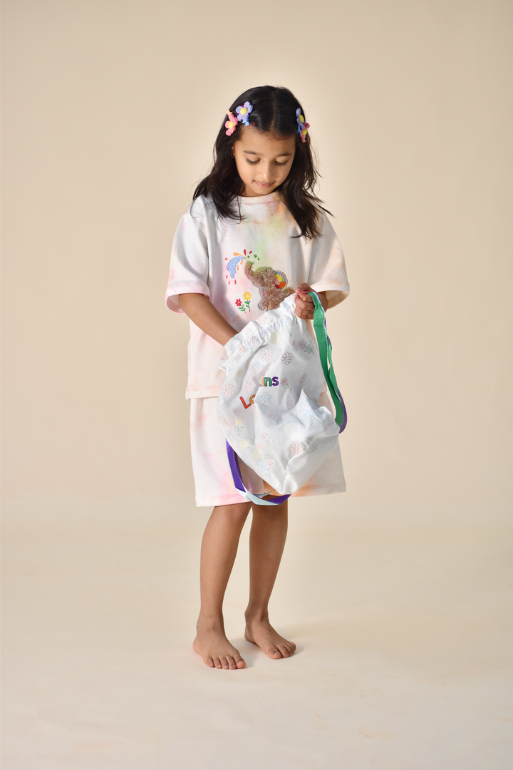 Holi Splash of Joy - Elephant Snuggle Set (Toy & Sack Bag included)