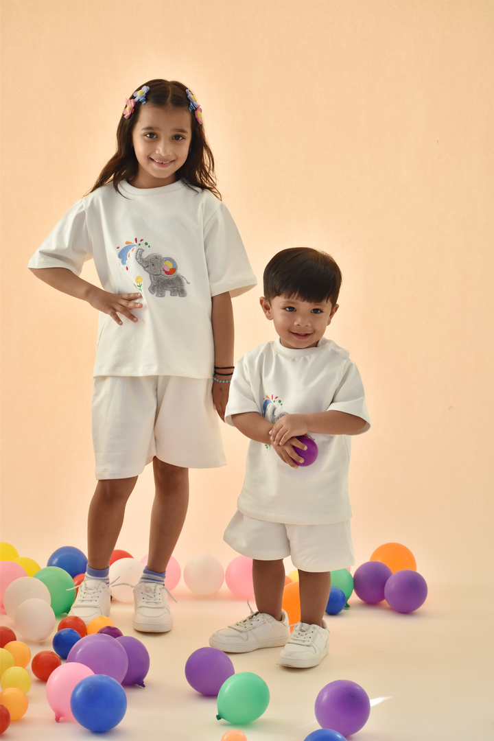 Holi Splash of Joy - Elephant Snuggle Set (Toy & Sack Bag included)