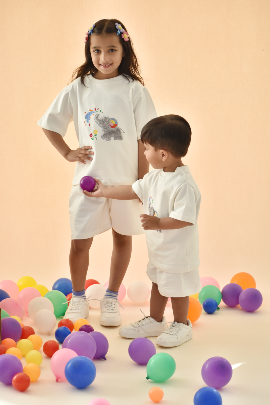 Holi Splash of Joy - Elephant Snuggle Set (Toy & Sack Bag included)