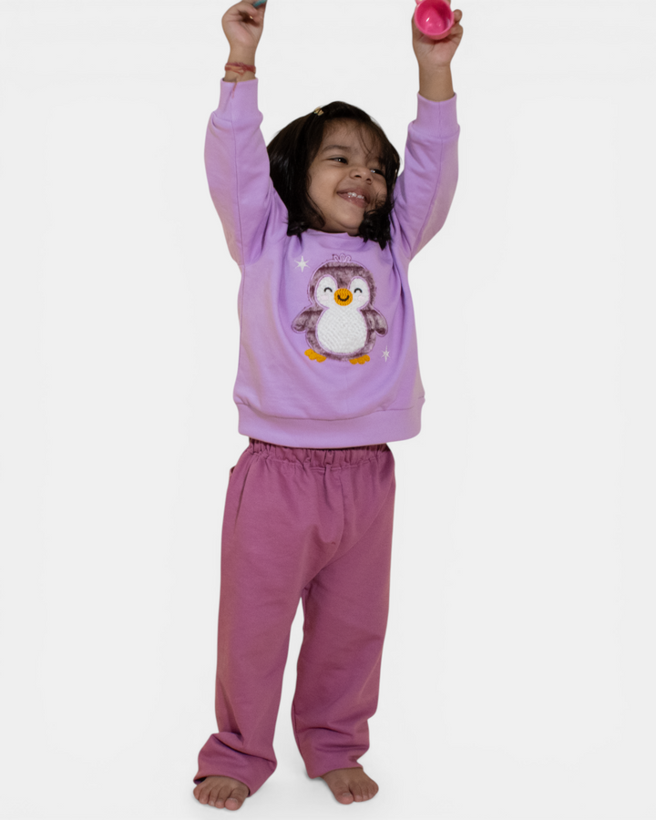Purple Mist Penguin Snuggle Set