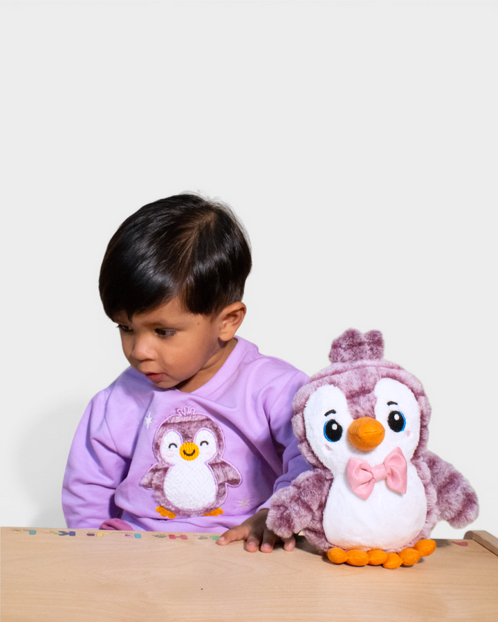 Purple Mist Penguin Snuggle Set
