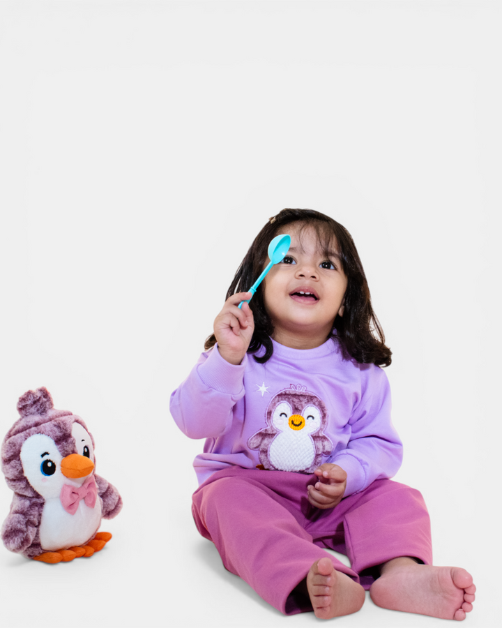 Purple Mist Penguin Snuggle Set