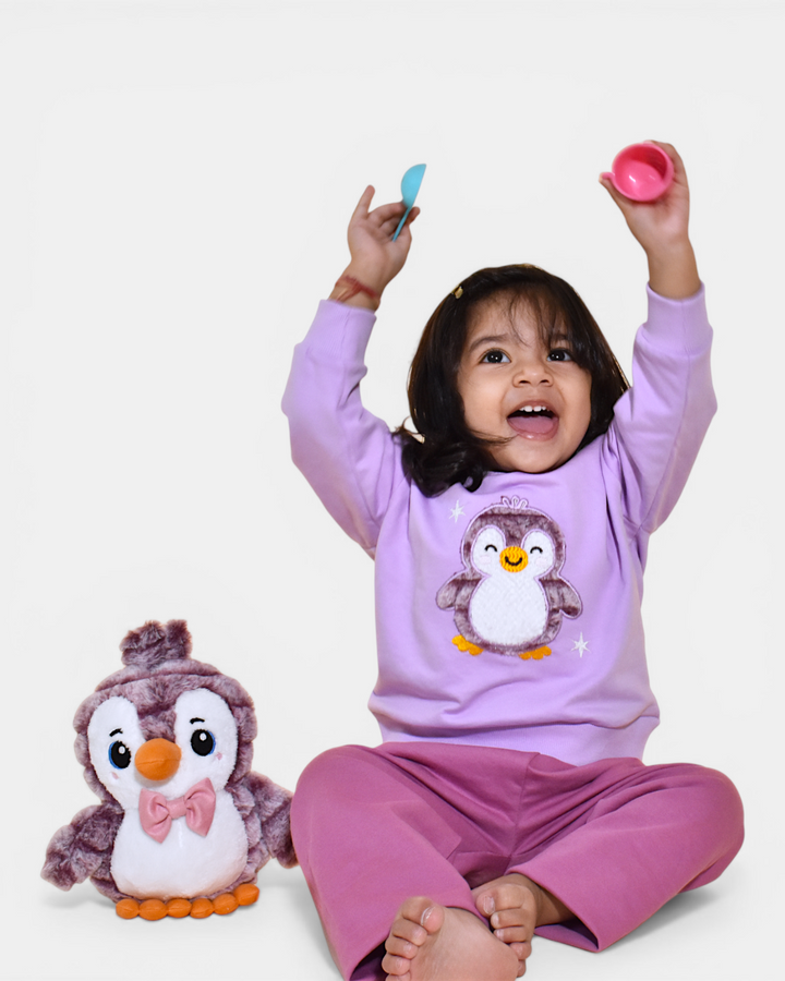 Purple Mist Penguin Snuggle Set
