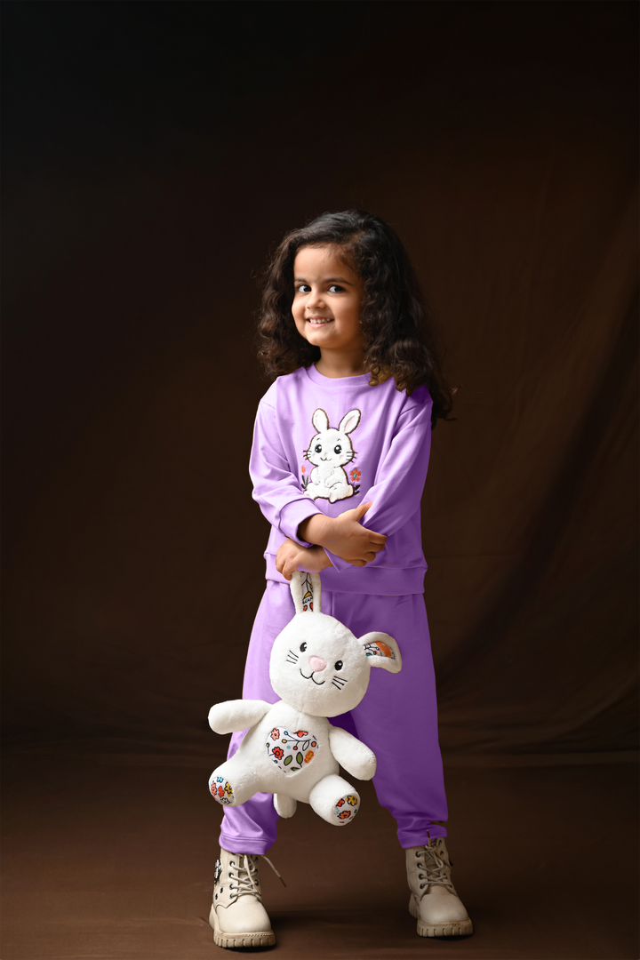 Bunny Hop Rabbit Snuggle Set - Lavender (Toy included)