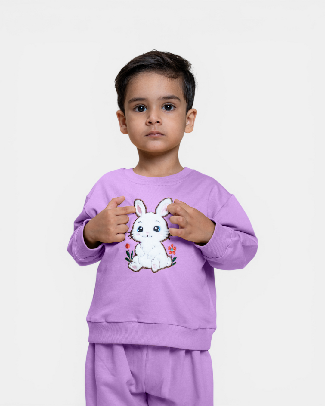 Bunny Hop Rabbit Snuggle Set - Lavender