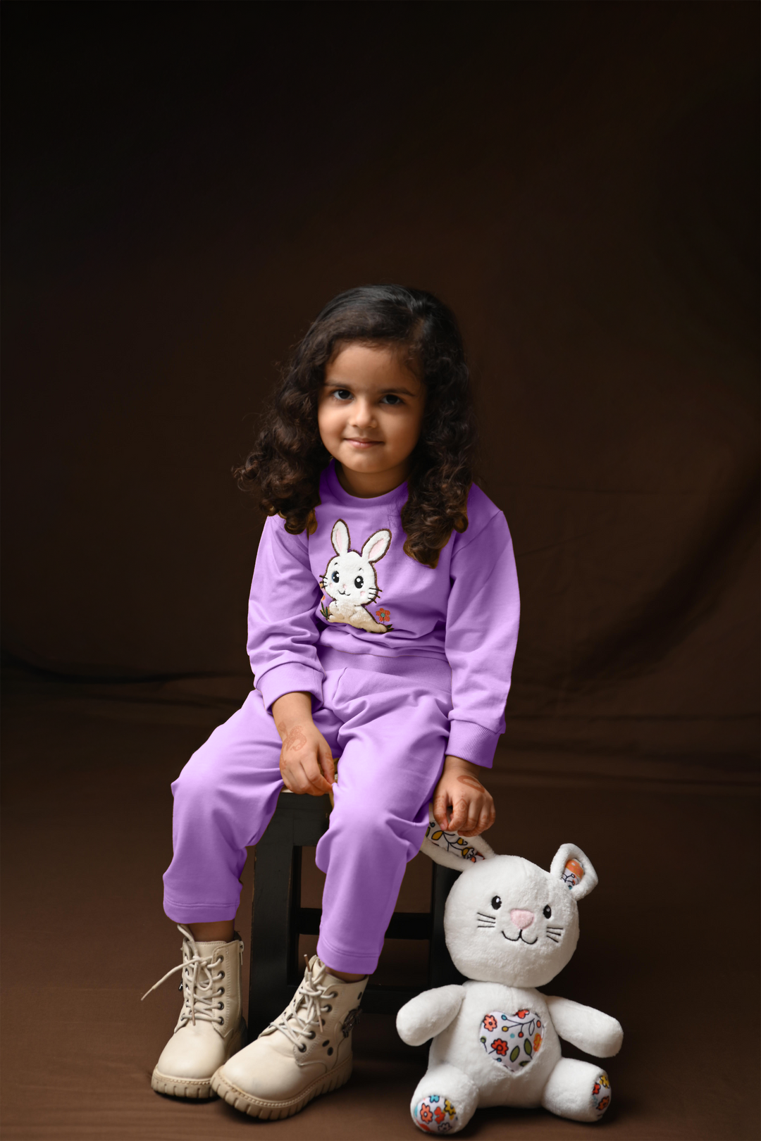 Bunny Hop Rabbit Snuggle Set - Lavender (Toy included)