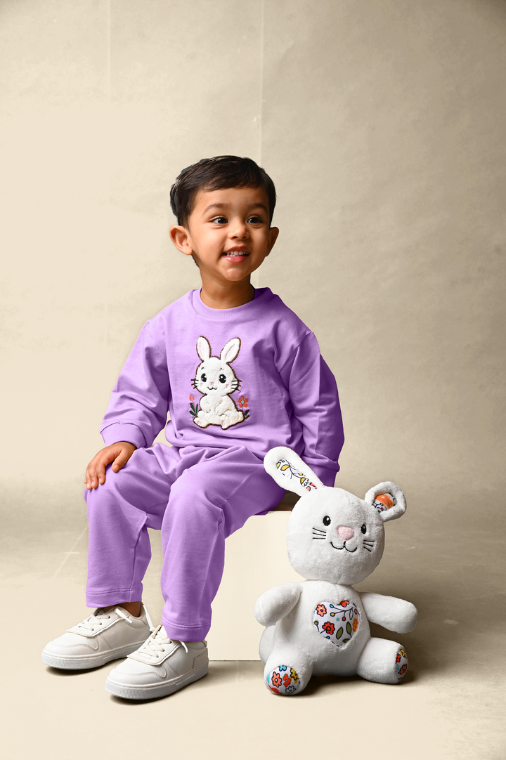Bunny Hop Rabbit Snuggle Set - Lavender (Toy included)