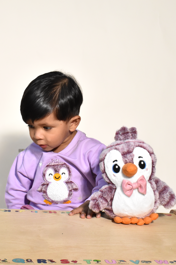 Purple Mist Penguin Snuggle Set (Toy included)