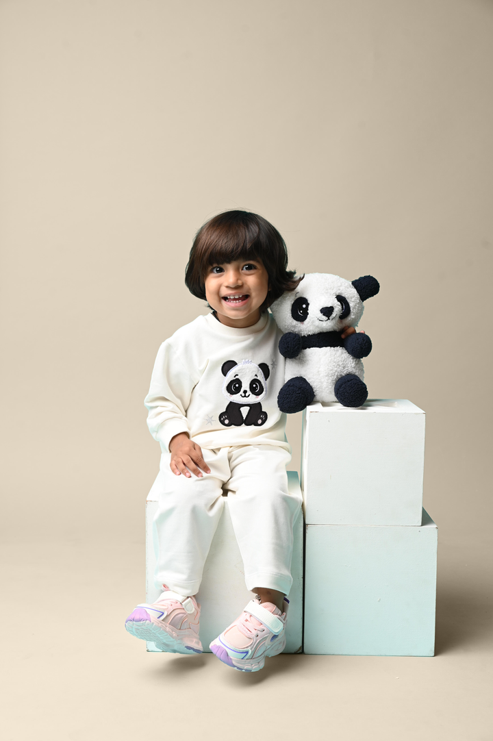 Snowy Paws Panda Snuggle Set (Toy included)