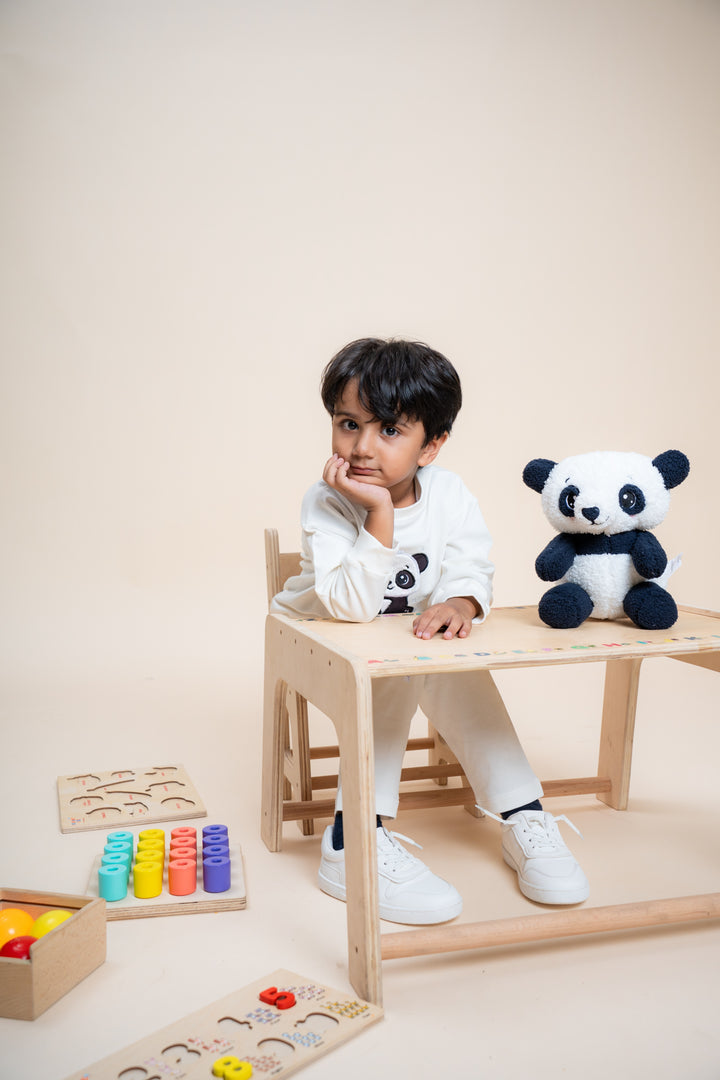 Snowy Paws Panda Snuggle Set (Toy included)