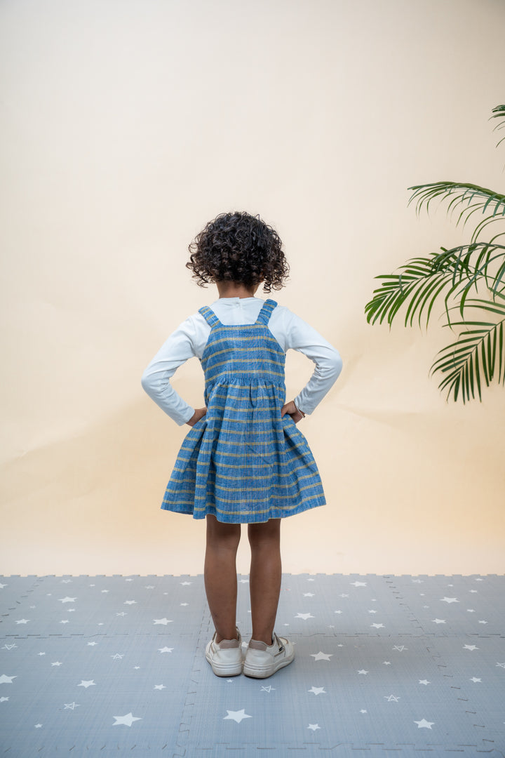 Sunbeam Stripes Dress with Cream T-shirt