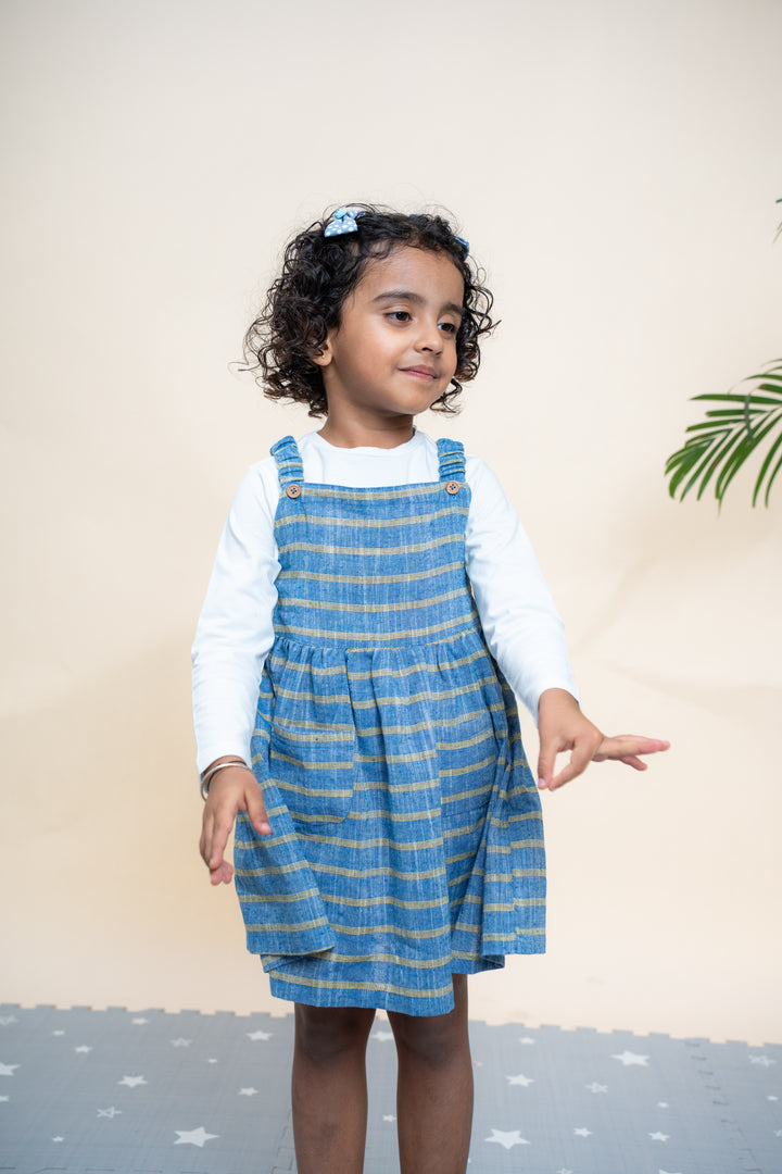 Sunbeam Stripes Dress with Cream T-shirt