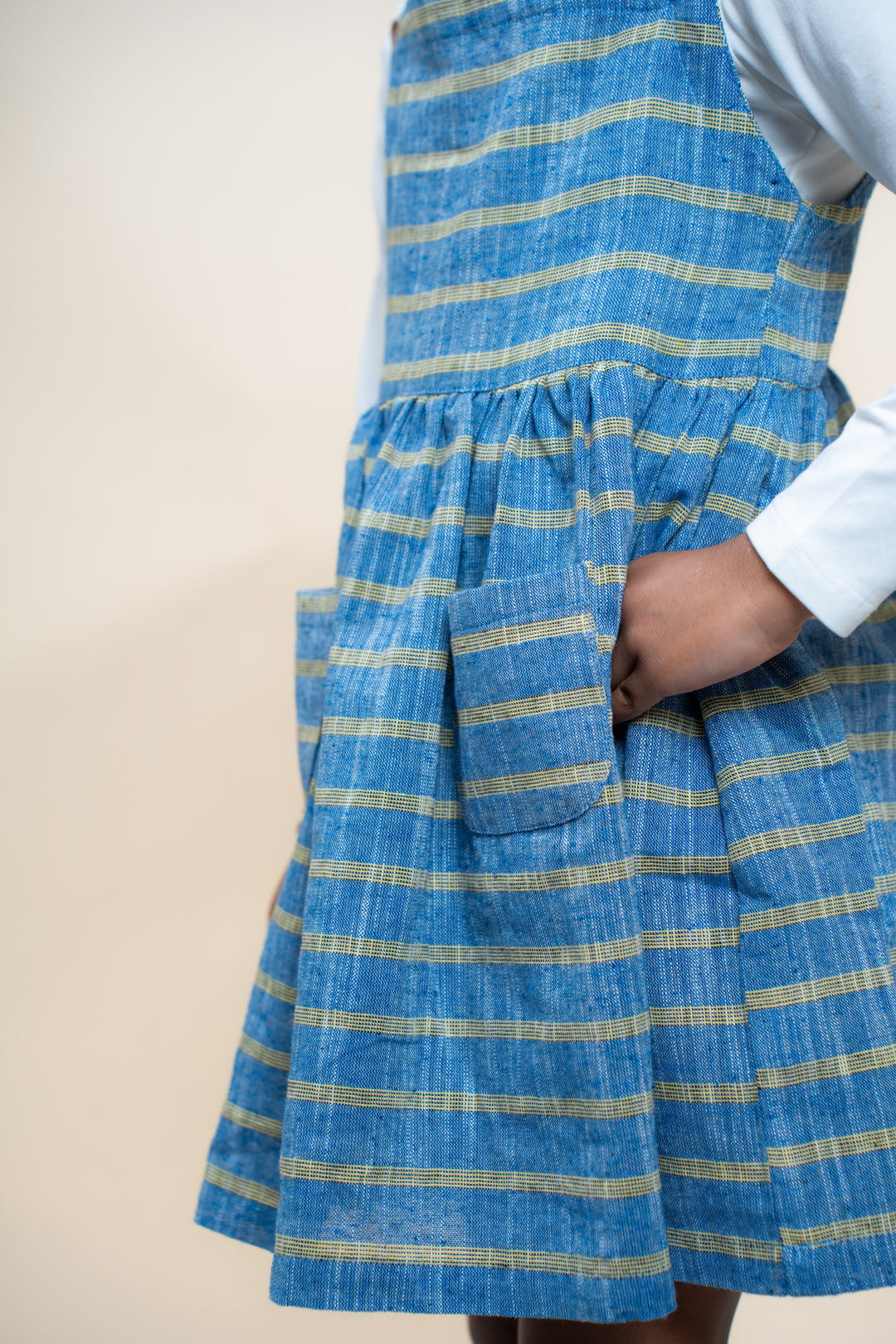 Sunbeam Stripes Dress with Cream T-shirt