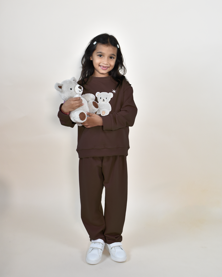 Cuddle Cub Brown Teddy Snuggle Set