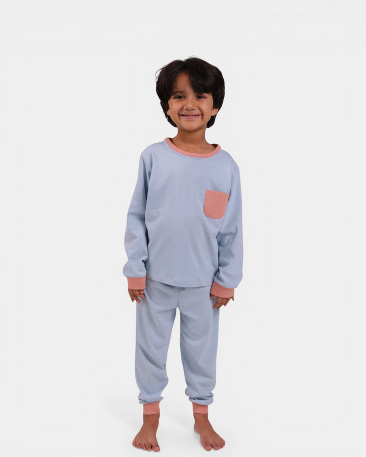 Sky Snuggle – Soft Basics Night Suit ☁️