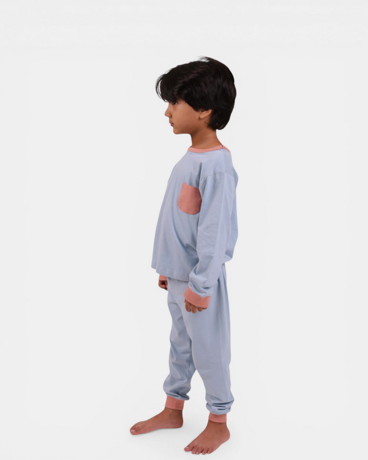 Sky Snuggle – Soft Basics Night Suit ☁️