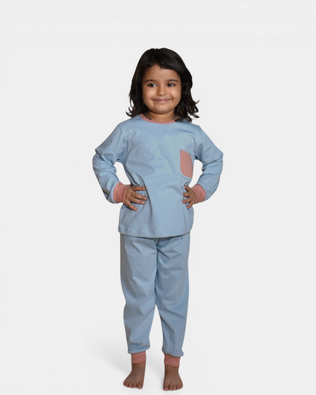Sky Snuggle – Soft Basics Night Suit ☁️