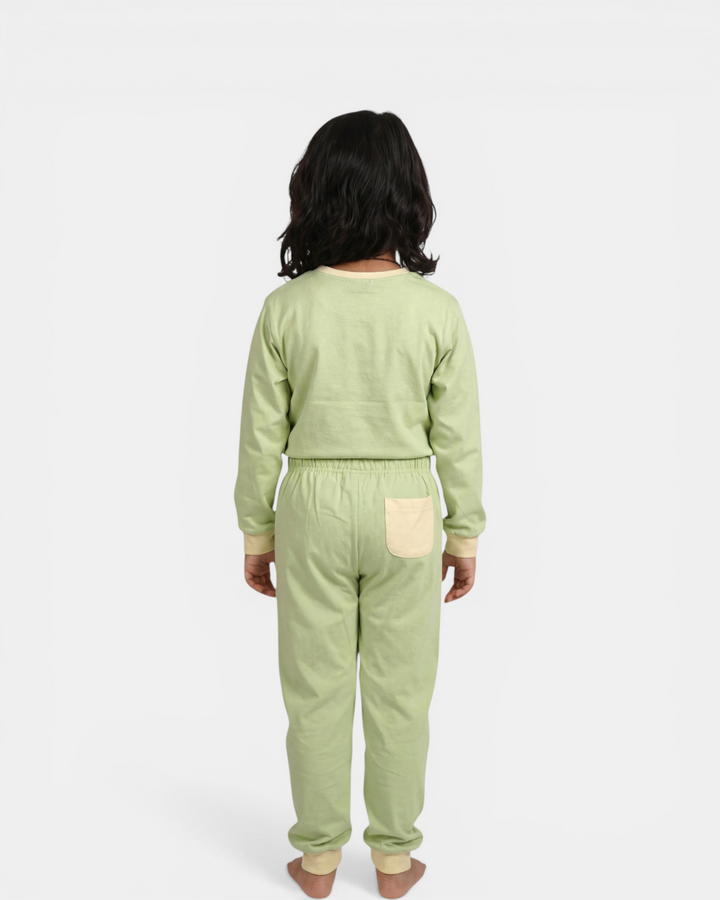 Meadow Mist – Soft Basics Night Suit 🌿