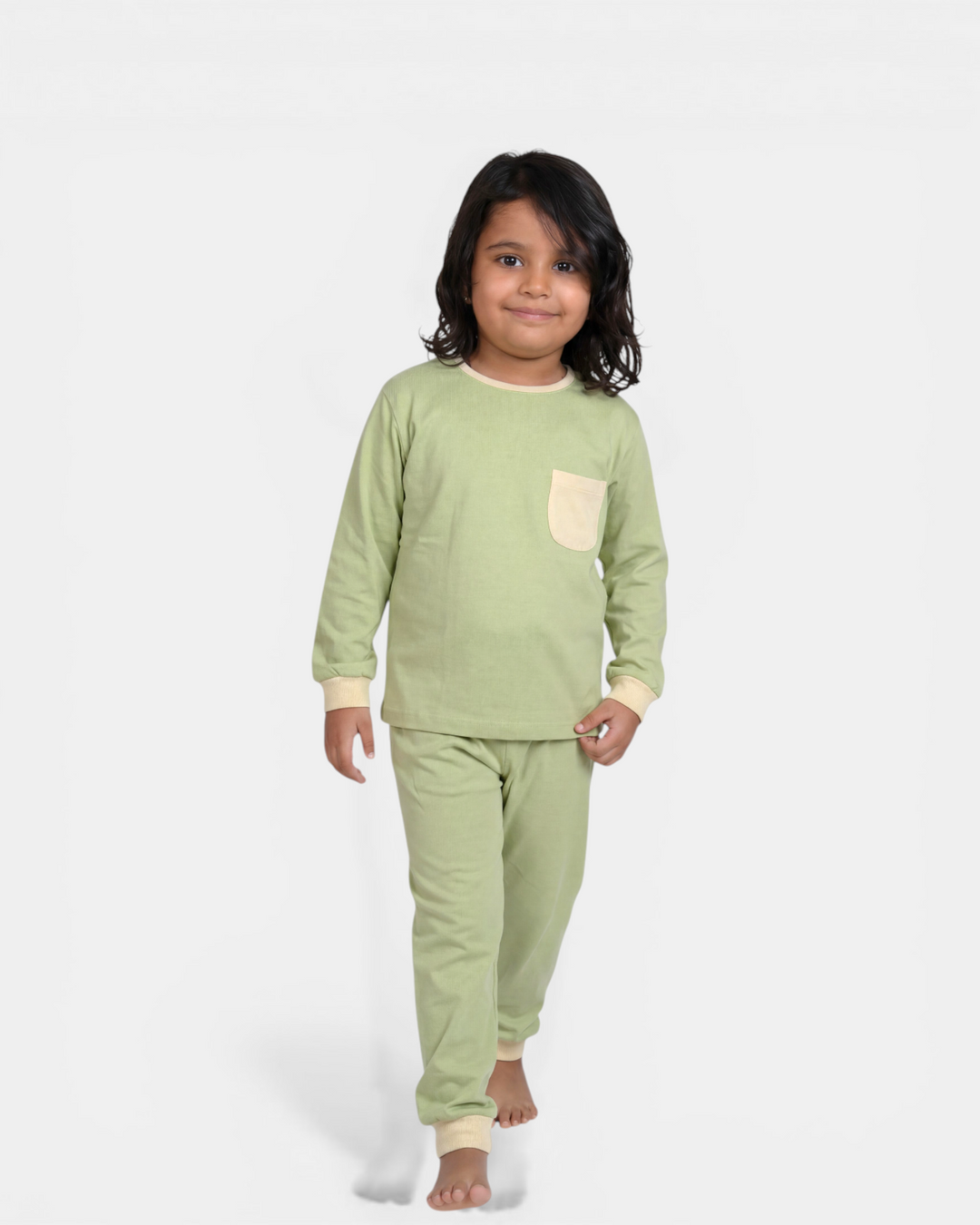 Meadow Mist – Soft Basics Night Suit 🌿