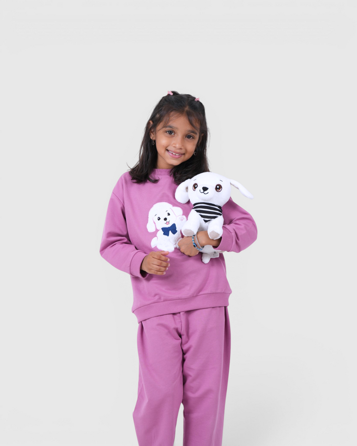 🤍 Kippy the White Dog - Full-length Snuggle Set