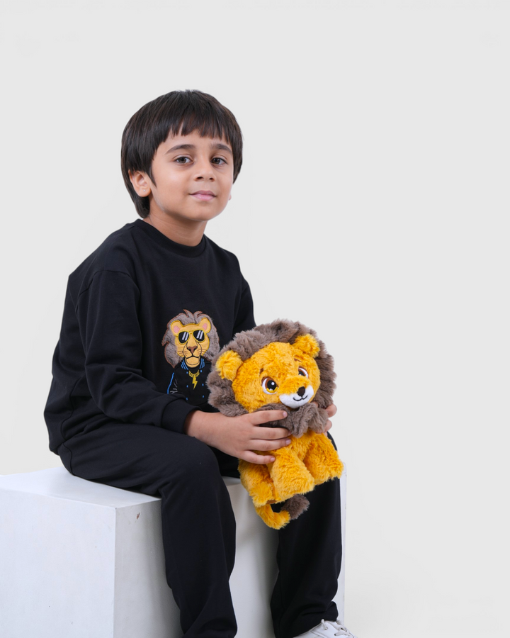 🦁 Lumo the Lion - Black - Full-length Snuggle Set