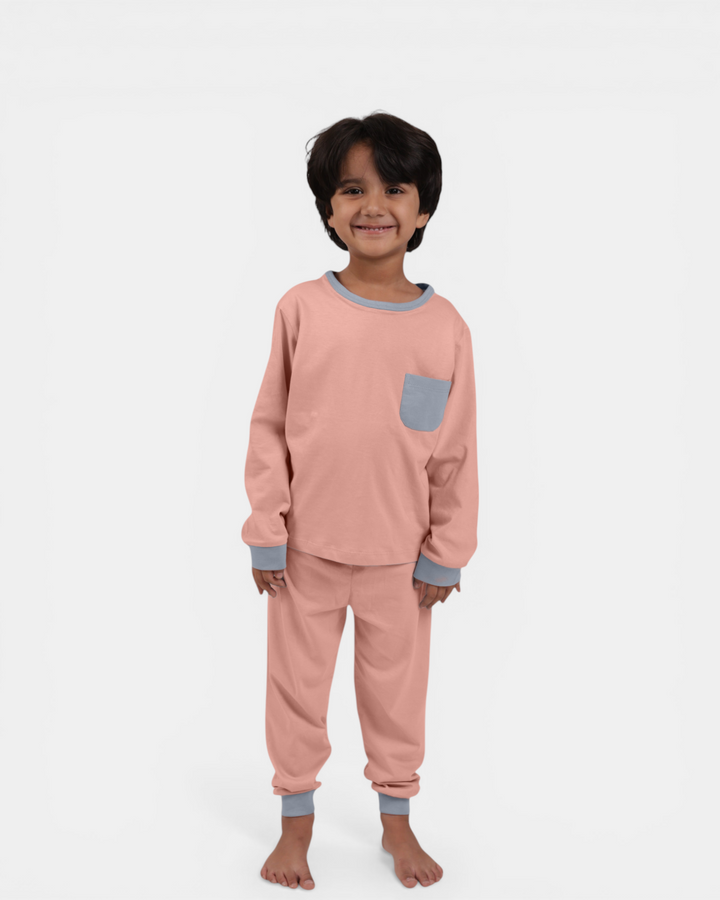 Blush Breeze – Soft Basics Night Suit 🌸