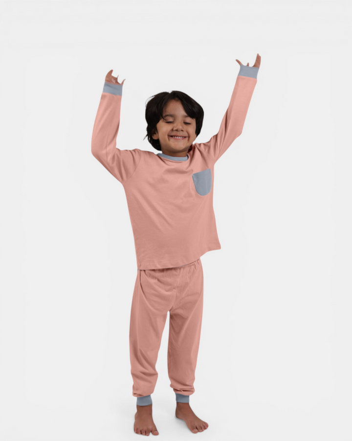 Blush Breeze – Soft Basics Night Suit 🌸