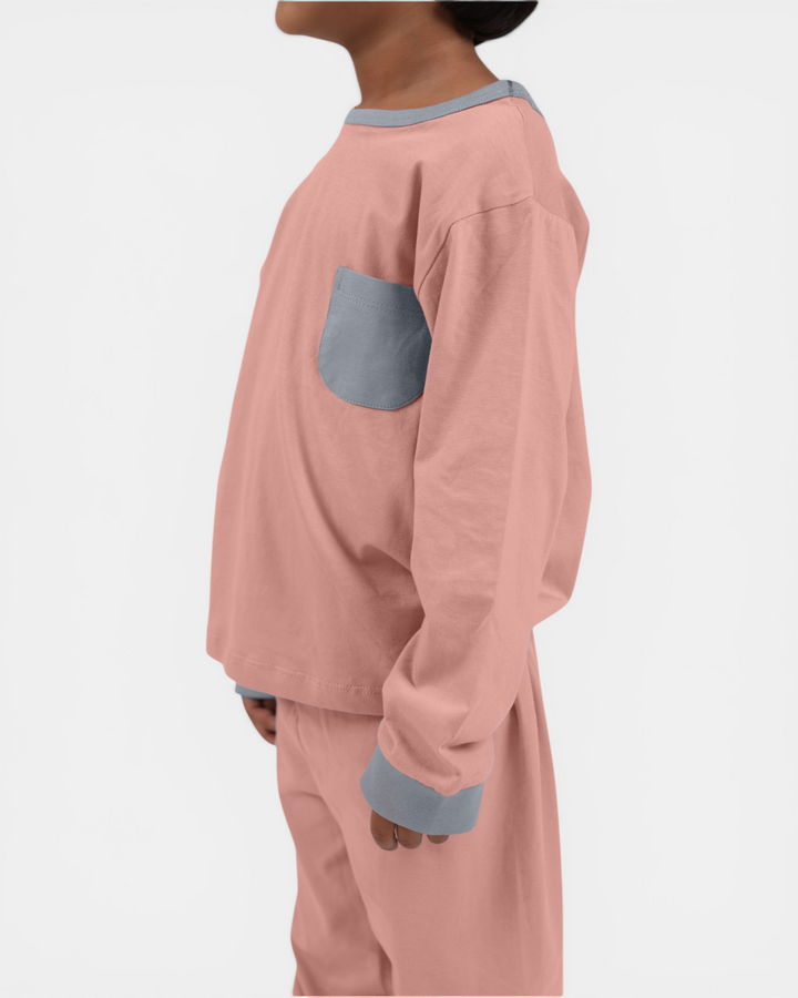 Blush Breeze – Soft Basics Night Suit 🌸