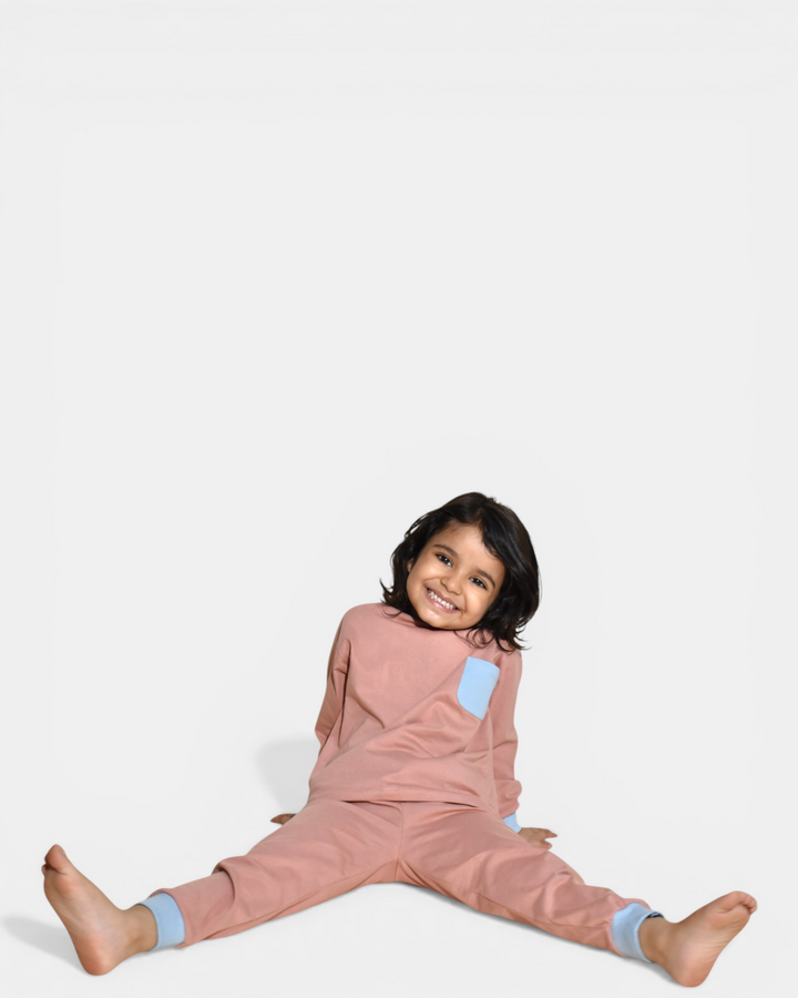 Blush Breeze – Soft Basics Night Suit 🌸