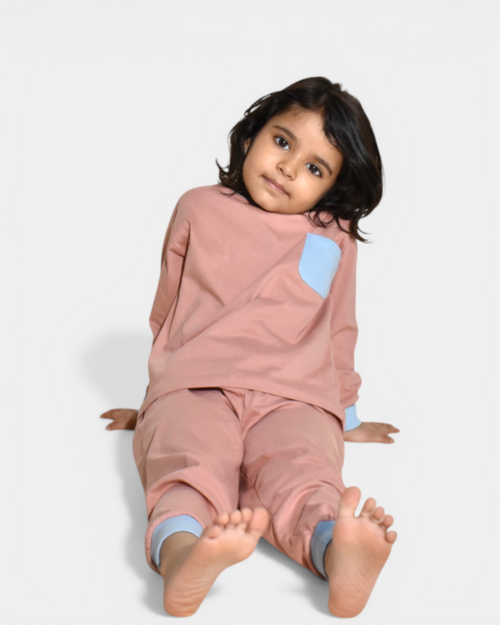 Blush Breeze – Soft Basics Night Suit 🌸
