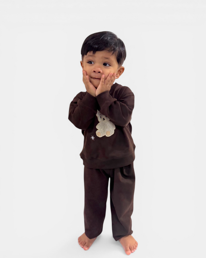 Cuddle Cub Brown Teddy Snuggle Set