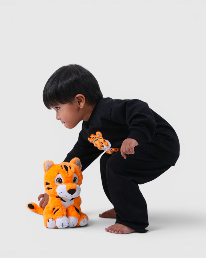 🐯 Tigo the Tiger - Black - Pyjama Snuggle Set