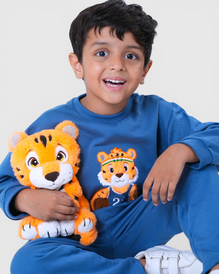 🐯 Tigo the Tiger - Blue - Pyjama Snuggle Set