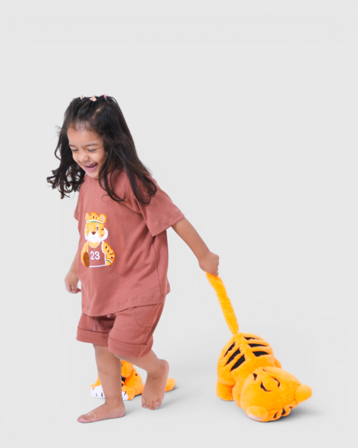 🐯 Tigo the Tiger - Shorts Snuggle Set