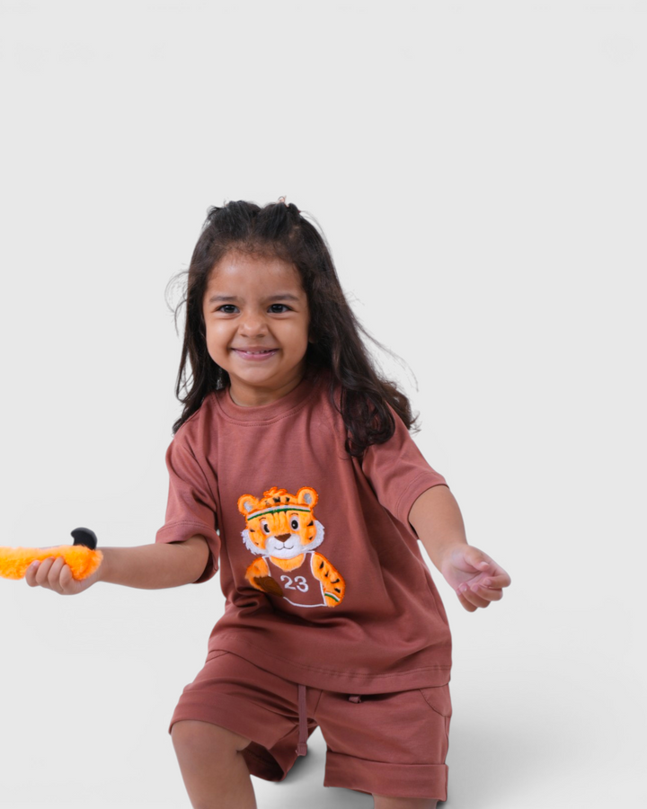 🐯 Tigo the Tiger - Shorts Snuggle Set