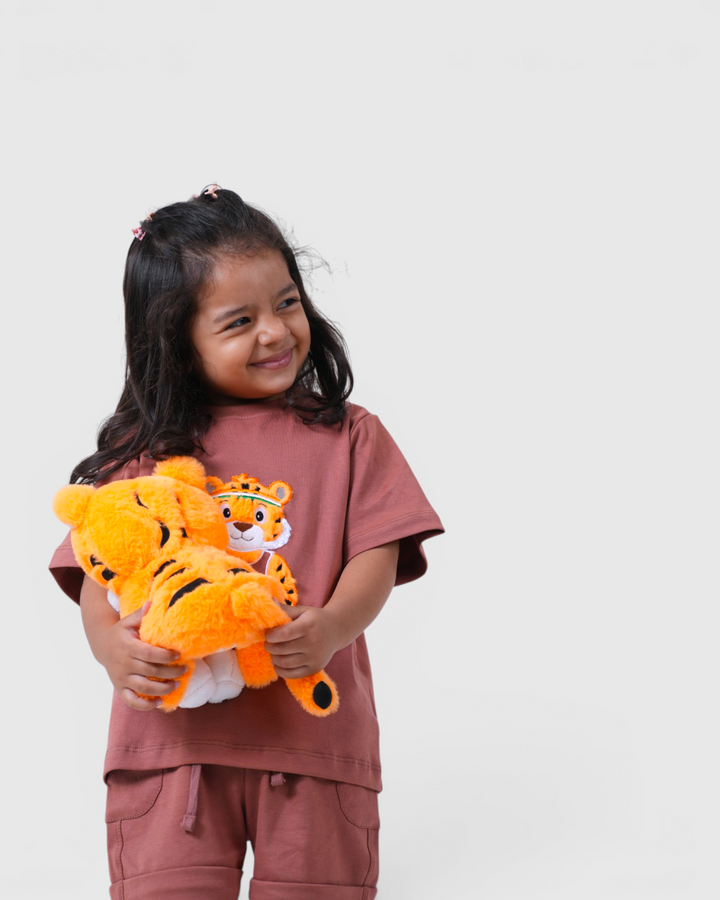 🐯 Tigo the Tiger - Shorts Snuggle Set