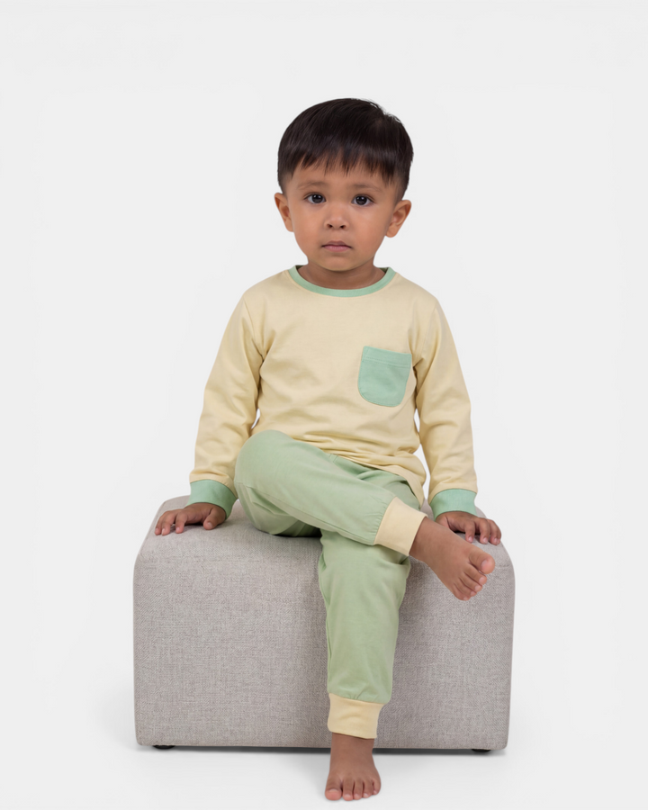 Morning Glow – Soft Basics Night Suit 🌼